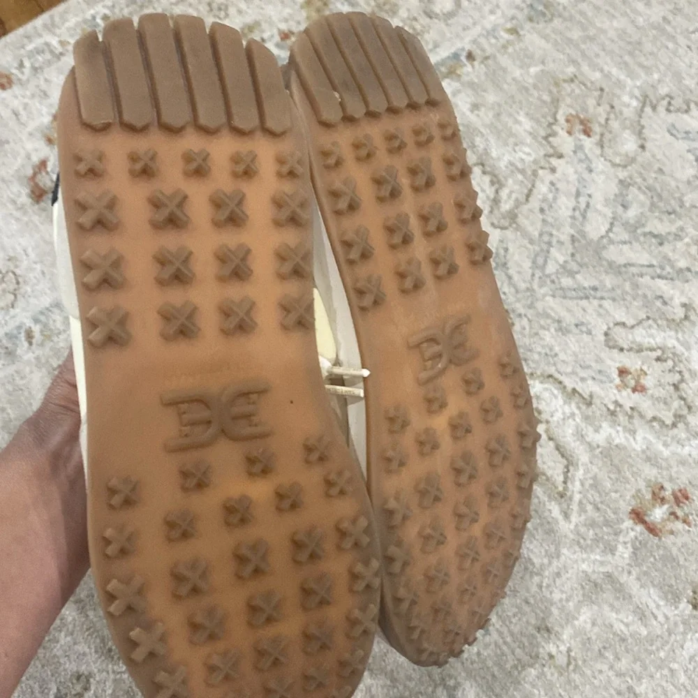 Sam Edelman Cream and Tan Retro Sneakers - Picture 3 of 4